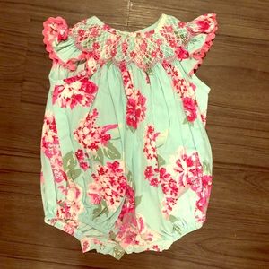 Smocked Bubble Romper 3m